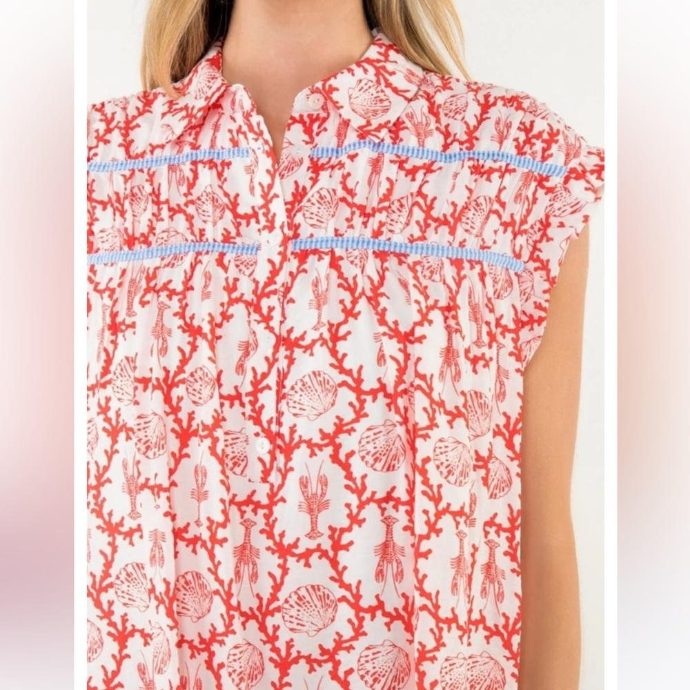 THML Lobster & Seashell Dress - M - NWT - Picture 5 of 9